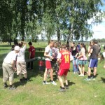 На спортплощадке в Новых Юртах